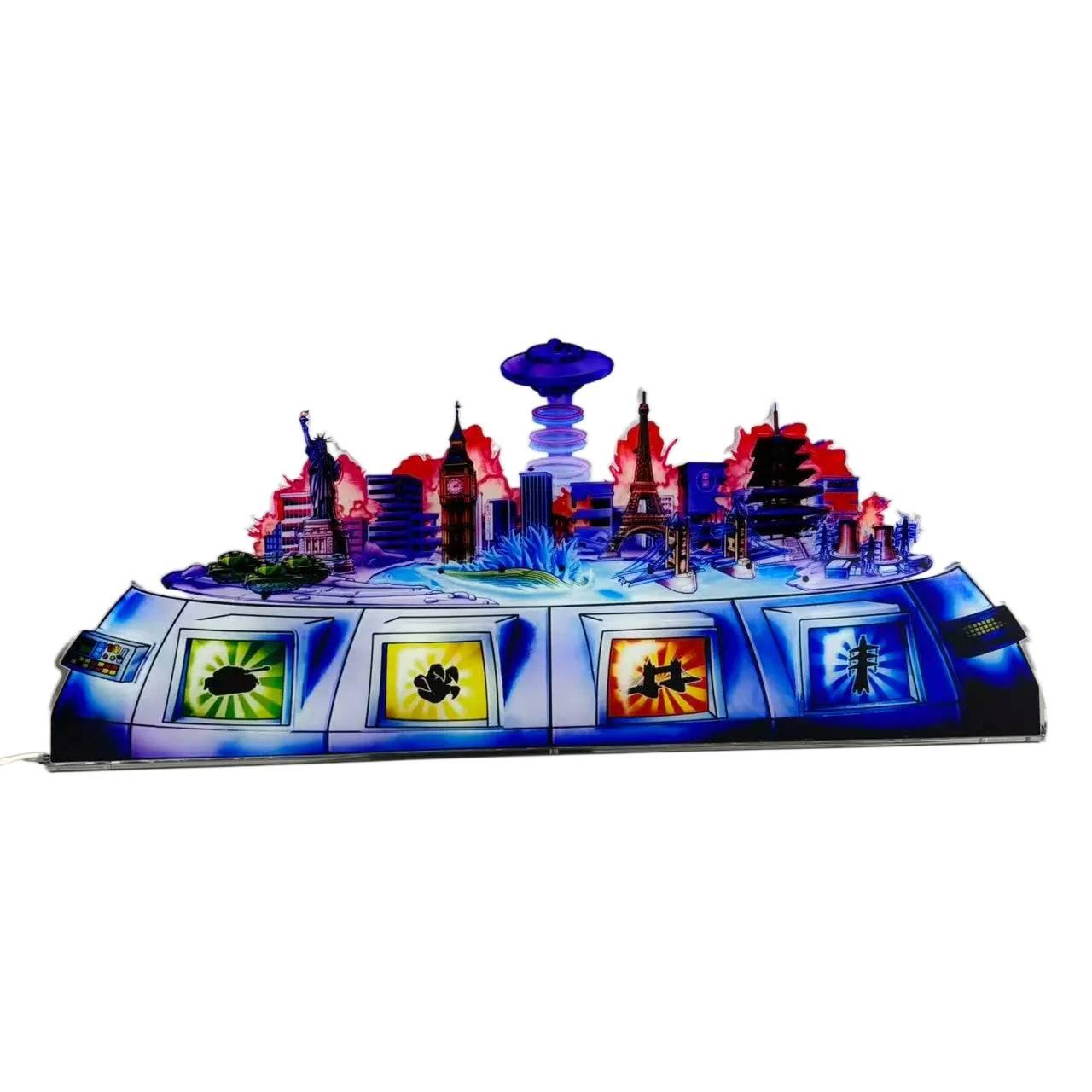 Godzilla Challenger Edition Pinball Acrylic LED Topper, for Pinball Machine, Pinball Topper