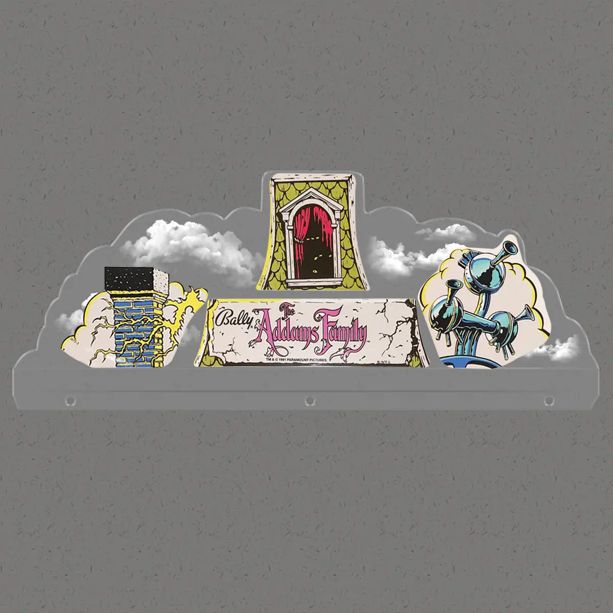 Adams Family Cloud Topper 3D Acrylic LED Topper, for Bally Pinball Machine, Pinball Topper FYLZGO Signs