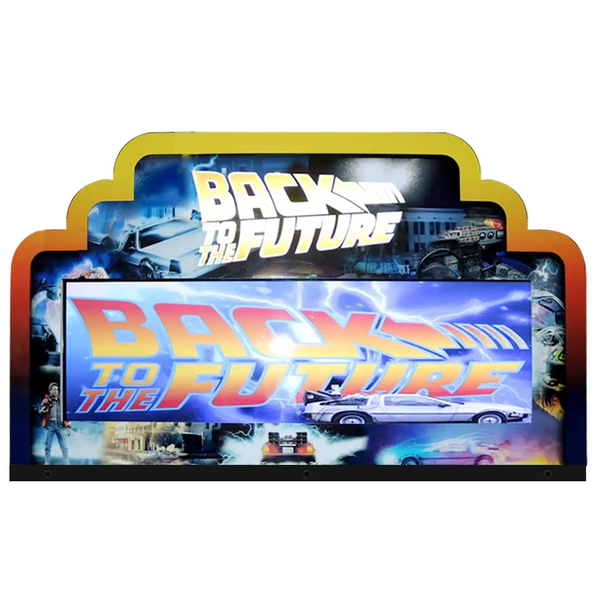 Back to the Future Arcade Topper 3D Acrylic LED Topper, For BTTF Arcade Game Art Repro Game Machine, Arcade Topper FYLZGO Signs