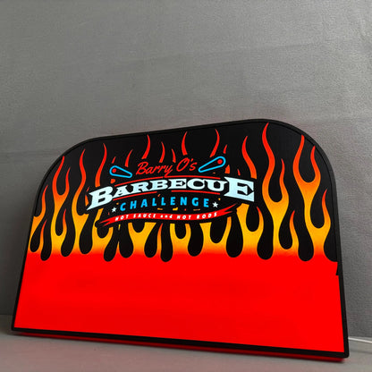 Barry O’s BBQ Challenge Pinball Logo Led lightbox for American Pinball Machine, 3D Printed Lightbox USB Powered & Full Dimmable FYLZGO Signs