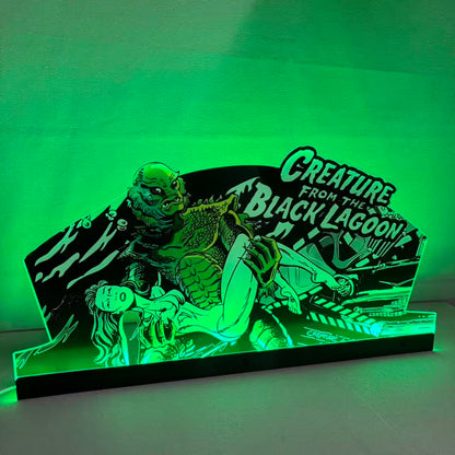 Creature from the black lagoon Topper Pinball Topper 3D Acrylic LED Topper, For Bally Pinball Machine NEOUNIK Signs
