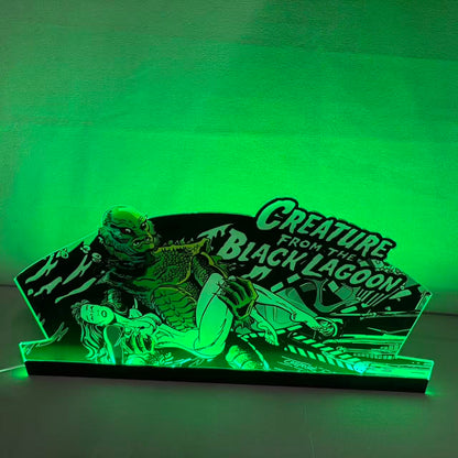 Creature from the black lagoon Topper Pinball Topper 3D Acrylic LED Topper, For Bally Pinball Machine NEOUNIK Signs