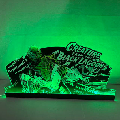 Creature from the black lagoon Topper Pinball Topper 3D Acrylic LED Topper, For Bally Pinball Machine NEOUNIK Signs