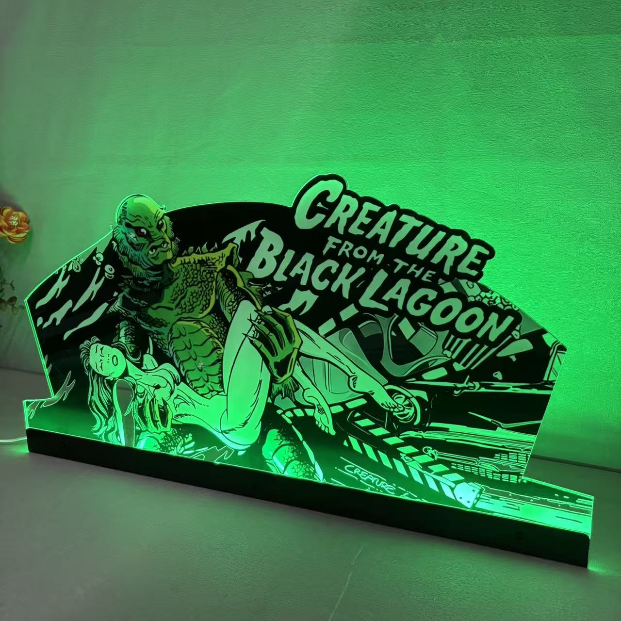 Creature from the black lagoon Topper Pinball Topper 3D Acrylic LED Topper, For Bally Pinball Machine NEOUNIK Signs