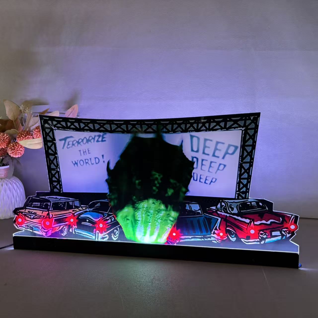 Creature from the black lagoon Grave Walker Pinball Topper 3D Acrylic LED Topper, For Bally Pinball Mahine FYLZGO Signs