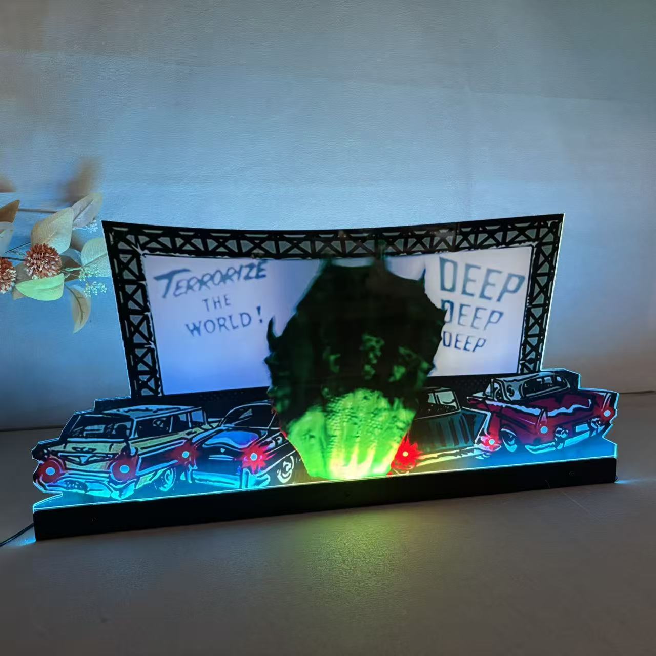 Creature from the black lagoon Grave Walker Pinball Topper 3D Acrylic LED Topper, For Bally Pinball Mahine FYLZGO Signs