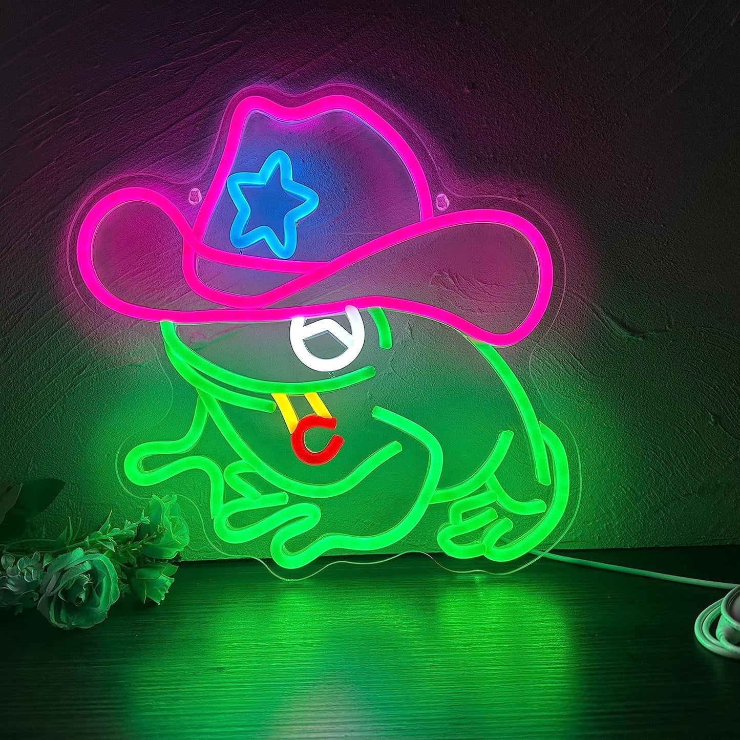 Skeleton Ghost Neon Sign Light 11.8"x11.8" LED Neon Light with On/Off Switch Gaming Neon Sign for Game Room Man Cave Birthday Halloween Decor Christmas Gift FYLZGO