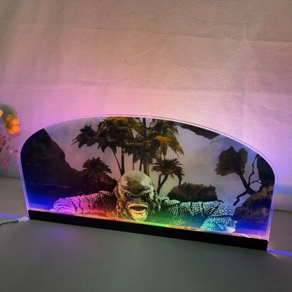 Creature from the black lagoon Topper 3D Acrylic LED Topper, For Bally Pinball Mahine, Pinball Topper FYLZGO Signs