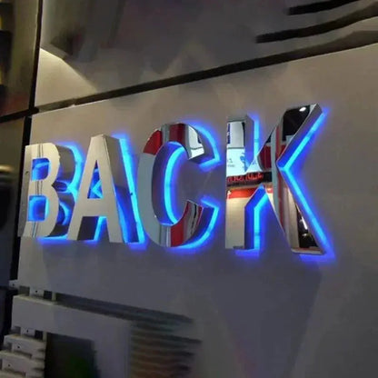 Custom Business Logo, Business Sign, Light Up Sign, Salon Decor, Metal Sign, Backlit Sign, Illuminated Sign, Metal Sign Outdoor FYLZGO Signs