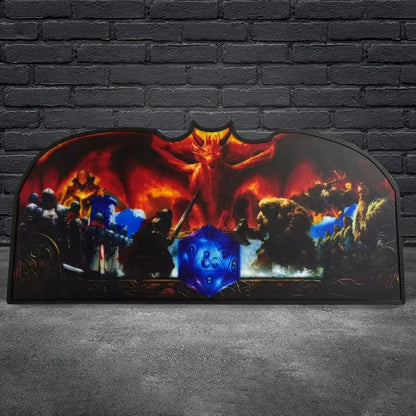Dungeons and Dragons Pinball Topper, 3D Printed  LED Light Box Game Room Decor, For Stern Pinball Machine FYLZGO Signs