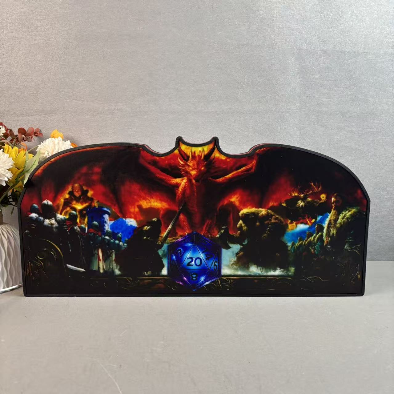 Dungeons and Dragons Pinball Topper, 3D Printed  LED Light Box Game Room Decor, For Stern Pinball Machine Neounik