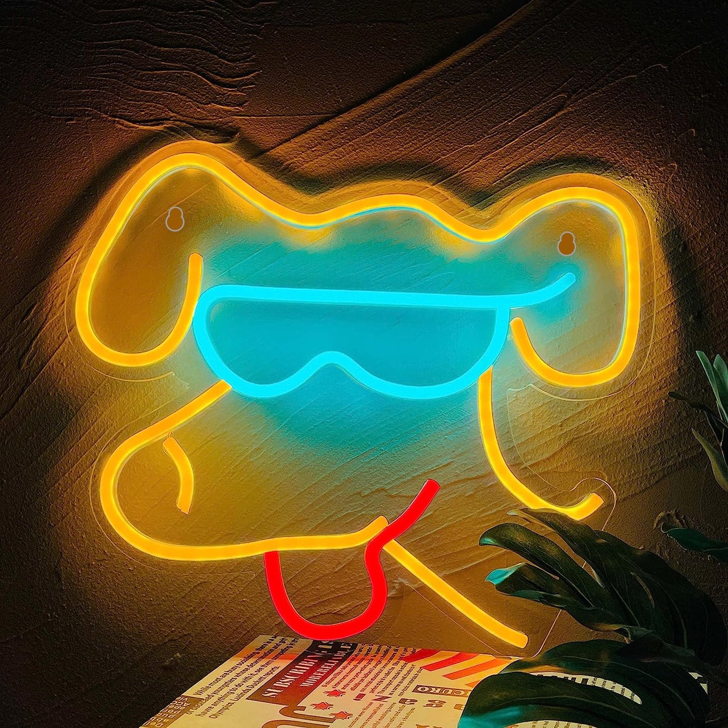 Skeleton Ghost Neon Sign Light 11.8"x11.8" LED Neon Light with On/Off Switch Gaming Neon Sign for Game Room Man Cave Birthday Halloween Decor Christmas Gift FYLZGO