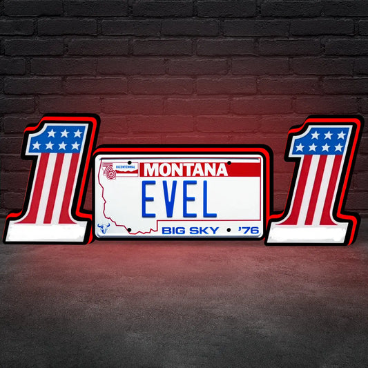Evel Knievel Topper for Bally Pinball Machine, 3D Printed Lightbox Powered by USB Band Dimm Man's Cave FYLZGO Signs