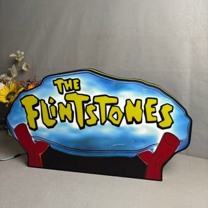 The Flintstones Pinball Topper 3D Printed Lightbox, Arcade Pinball Machine Accessory for Pinball Arcade Machine Fans, USB Dimmeable Neounik