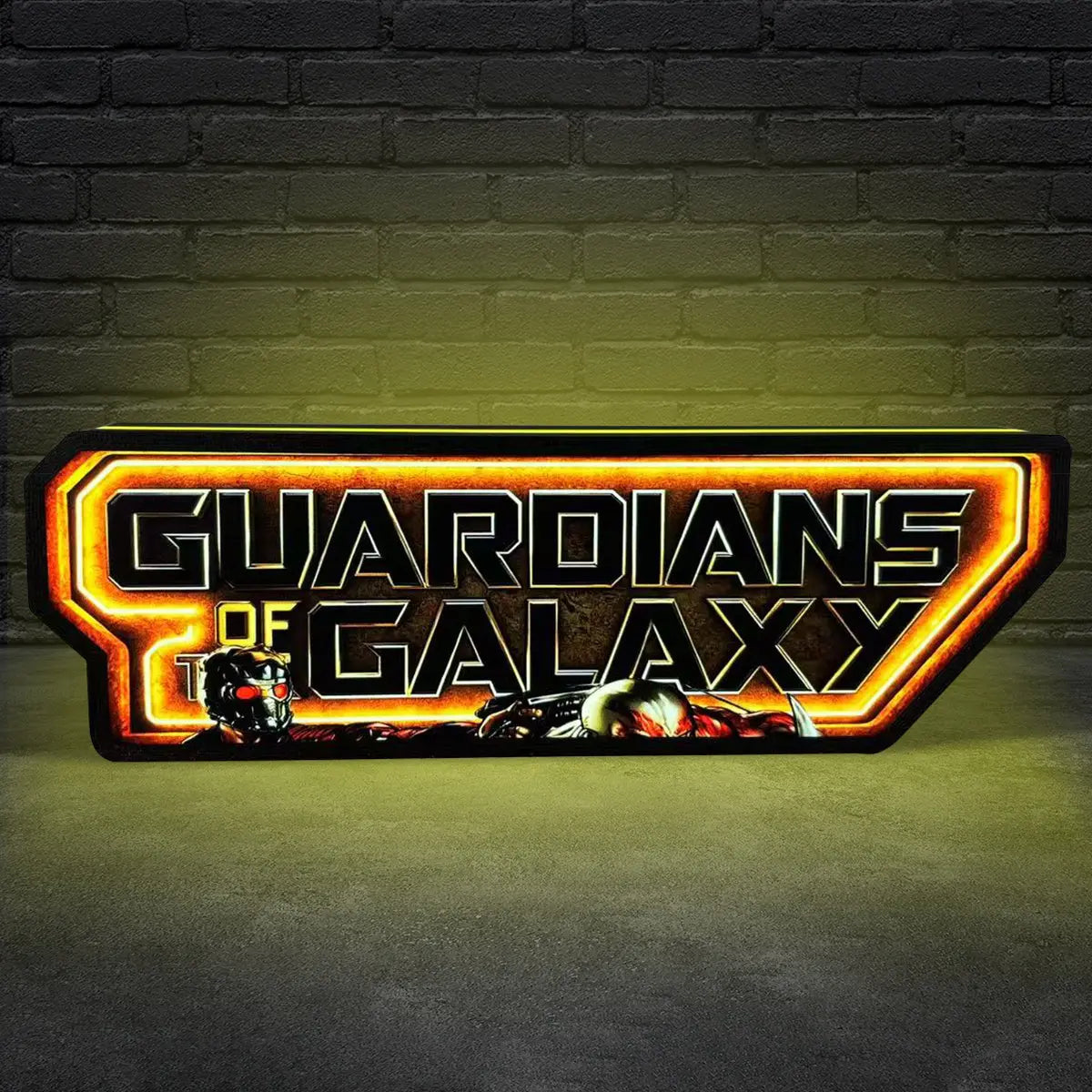 Guardians of the Galaxy Logo Pinball Topper Led Lightbox, USB plug Dimmer, Pinball Arcade Decor, Perfect for Game Room or Pinball Machine FYLZGO Signs