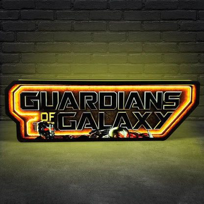 Guardians of the Galaxy Logo Pinball Topper Led Lightbox, USB plug Dimmer, Pinball Arcade Decor, Perfect for Game Room or Pinball Machine FYLZGO Signs