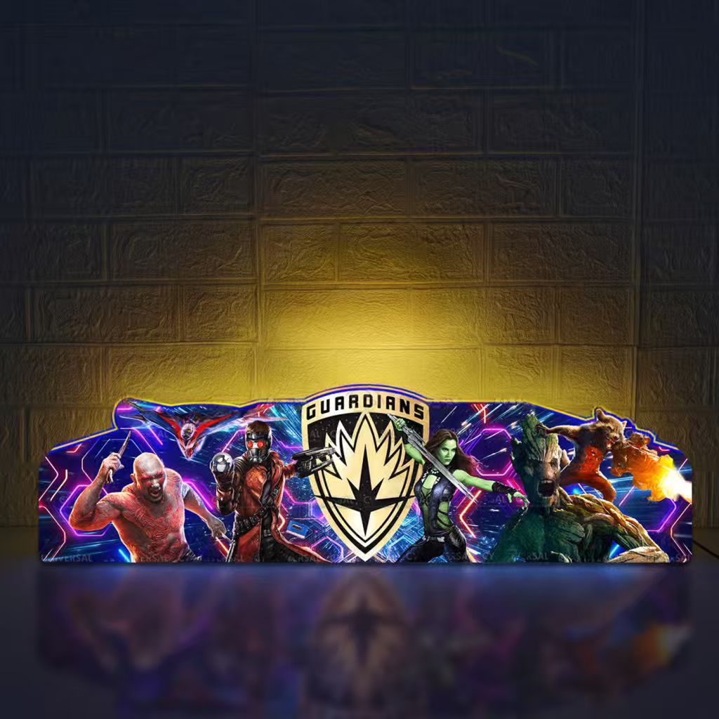 Guardians of the Galaxy  3D LED Light Box, for Pinball Arcade Game fans,  Pinball Arcade Decor NEOUNIK