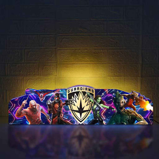 Guardians of the Galaxy  3D LED Light Box, for Pinball Arcade Game fans,  Pinball Arcade Decor