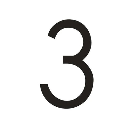 Mini House Numbers Acrylic 3D Modern Customs Door Plates Stainless Steel Letter Sign - FYLZGO Signs