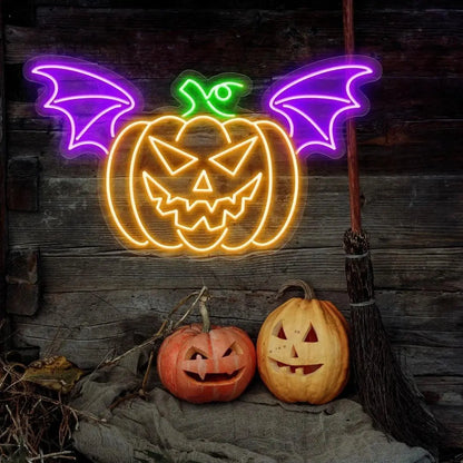 Halloween Neon Sign Halloween Party Decorations Funky Neon Sign Halloween LED Light Halloween Neon Sign Spooky Wall Decoration FYLZGO Signs