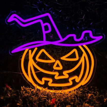 Halloween Neon Sign Halloween Party Decorations Funky Neon Sign Halloween LED Light Halloween Neon Sign Spooky Wall Decoration FYLZGO Signs