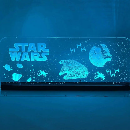 Star Wars Acrylic RGB LED Topper, for Pinball Machine, Pinball Topper FYLZGO Signs