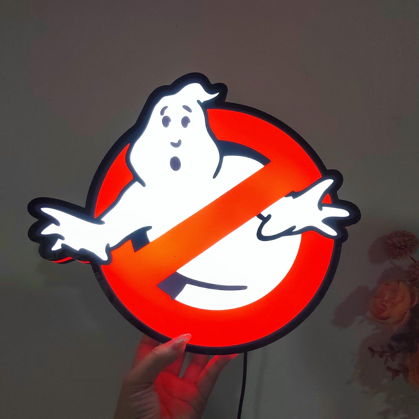 Ghostbusters Logo Light Box USB Powered with Dimming Control Perfect Decoration FYLZGO Signs