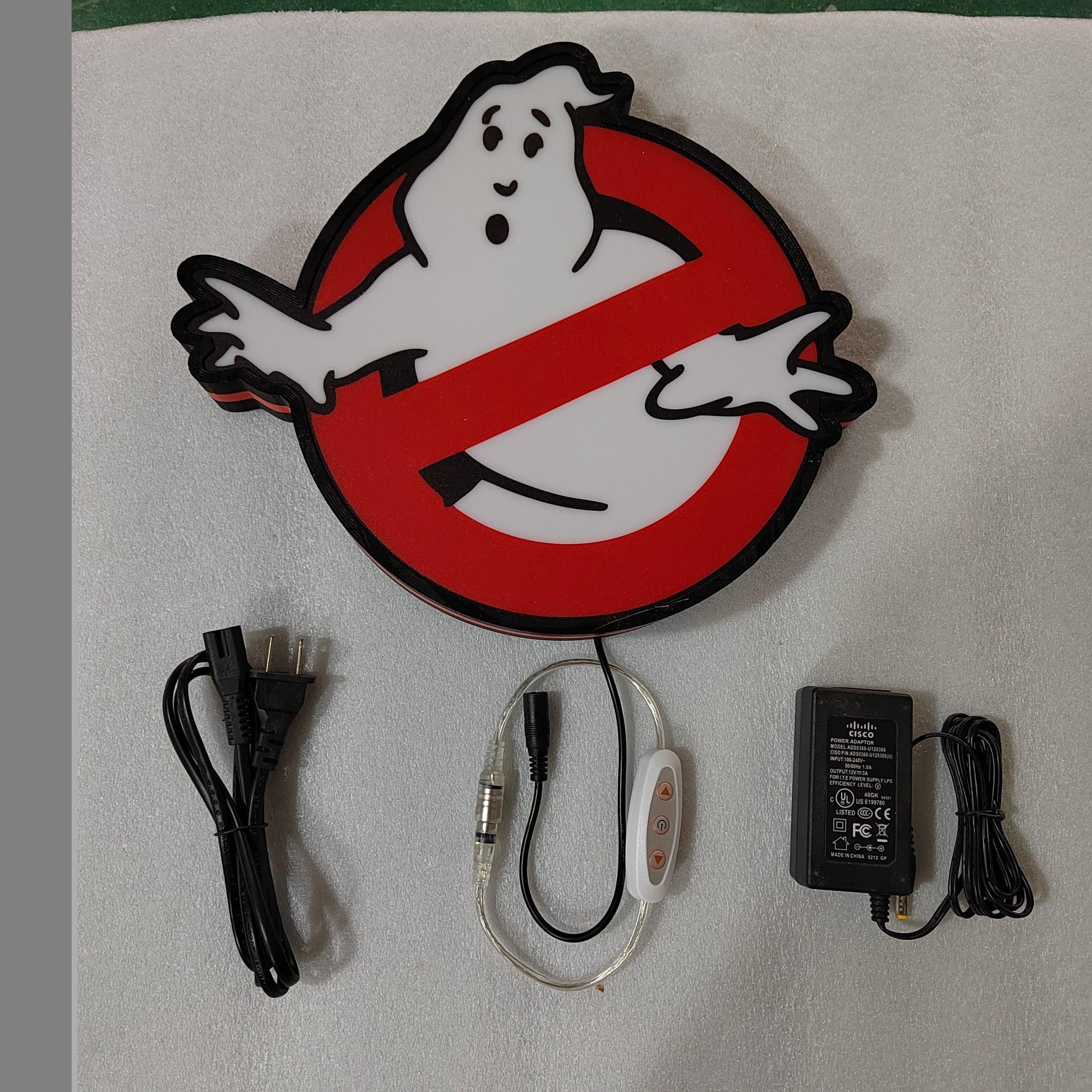 Ghostbusters Logo Light Box USB Powered with Dimming Control Perfect Decoration FYLZGO Signs