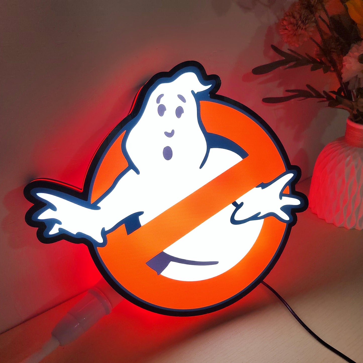 Ghostbusters Logo Light Box USB Powered with Dimming Control Perfect Decoration FYLZGO Signs
