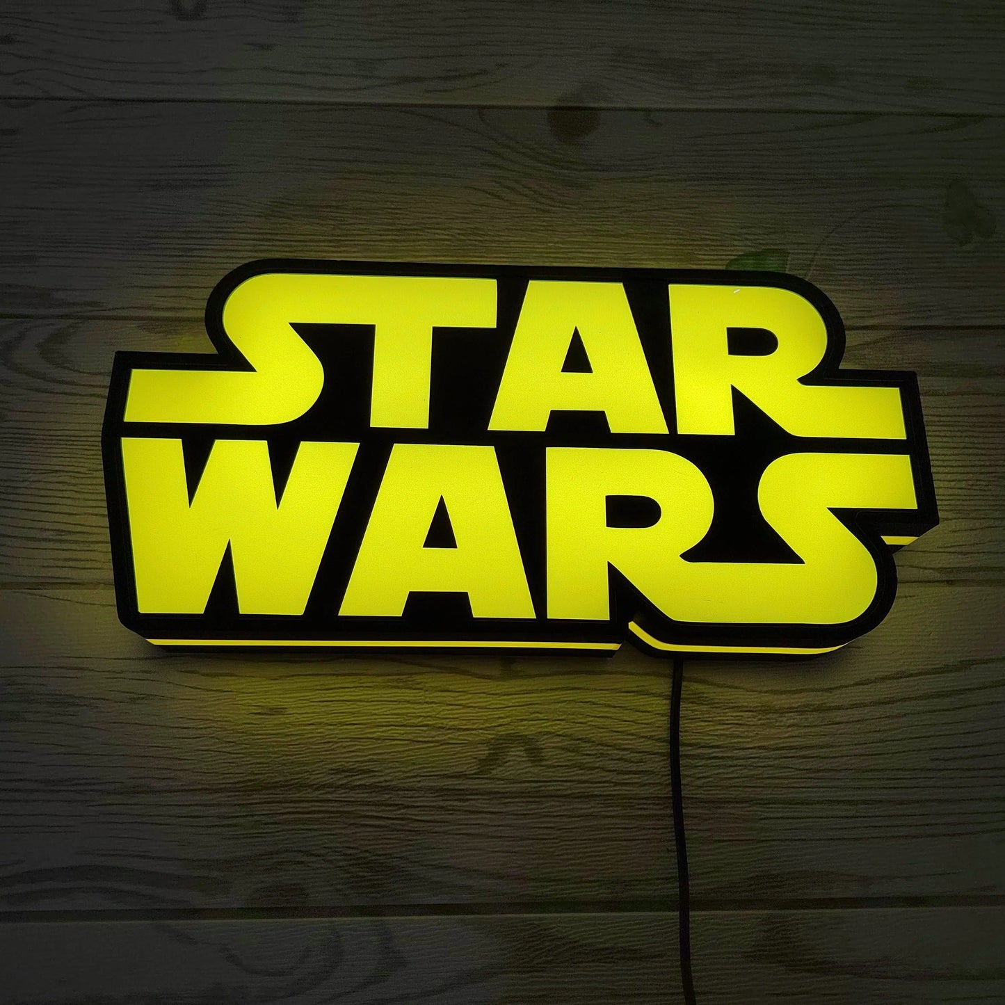 Star Wars Logo 3D Printed Lightbox Handmade,  Star Wars Gifts for Woman and Man FYLZGO Signs