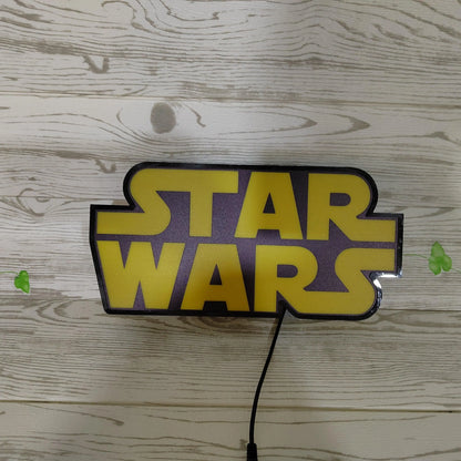 Star Wars Logo 3D Printed Lightbox Handmade,  Star Wars Gifts for Woman and Man FYLZGO Signs