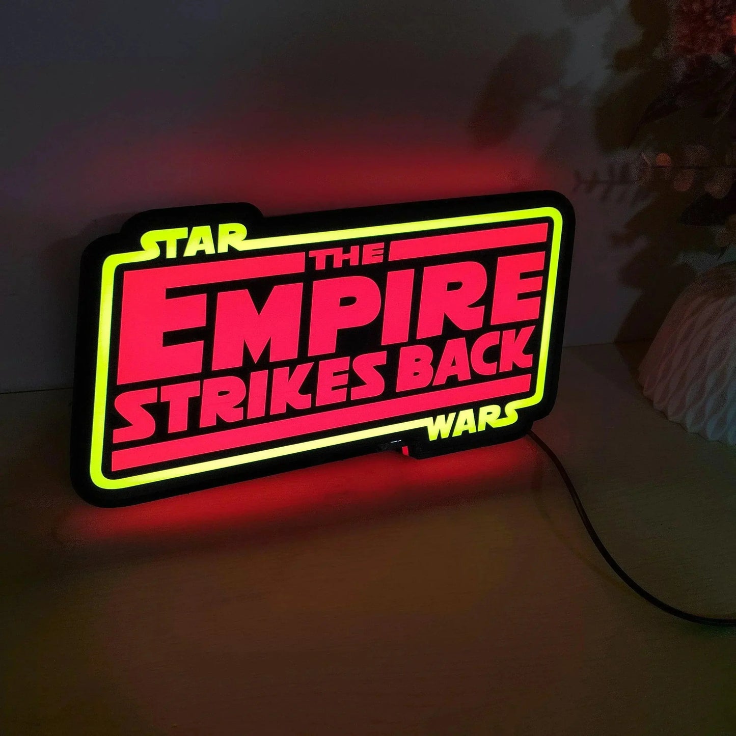Star Wars The Empire Strikes Back 3D LED Sign Lighting Collection Handmade, Man Cave R2D2 FYLZGO Signs