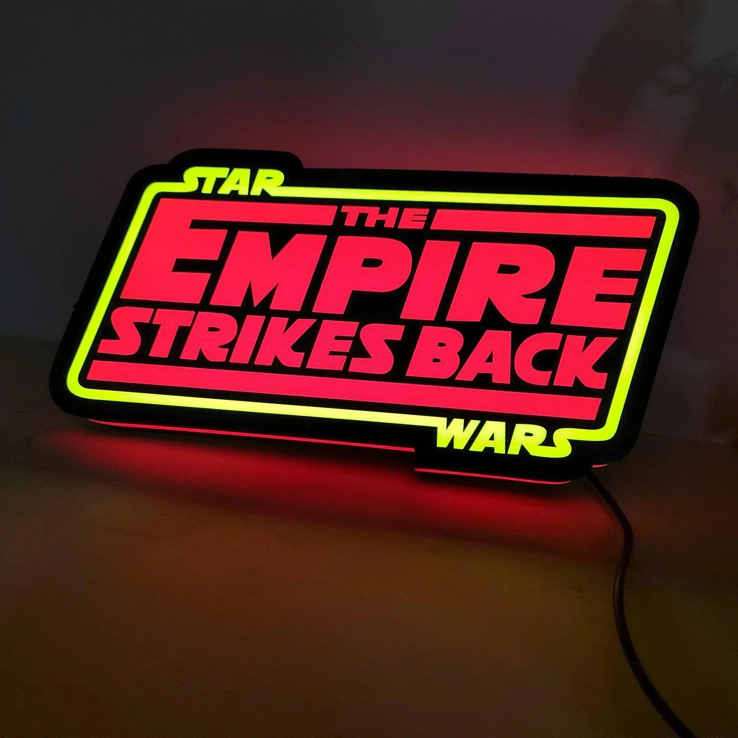 Star Wars The Empire Strikes Back 3D LED Sign Lighting Collection Handmade, Man Cave R2D2 FYLZGO Signs