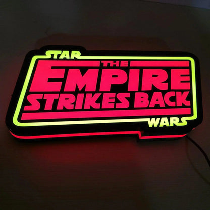Star Wars The Empire Strikes Back 3D LED Sign Lighting Collection Handmade, Man Cave R2D2 FYLZGO Signs