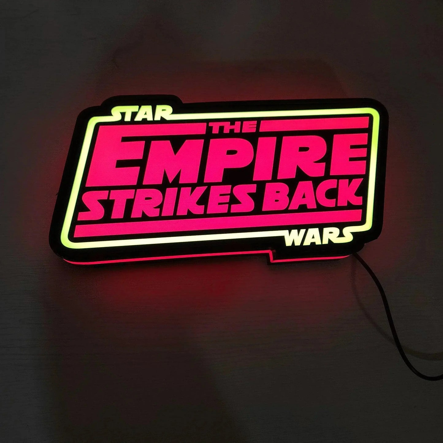 Star Wars The Empire Strikes Back 3D LED Sign Lighting Collection Handmade, Man Cave R2D2 FYLZGO Signs