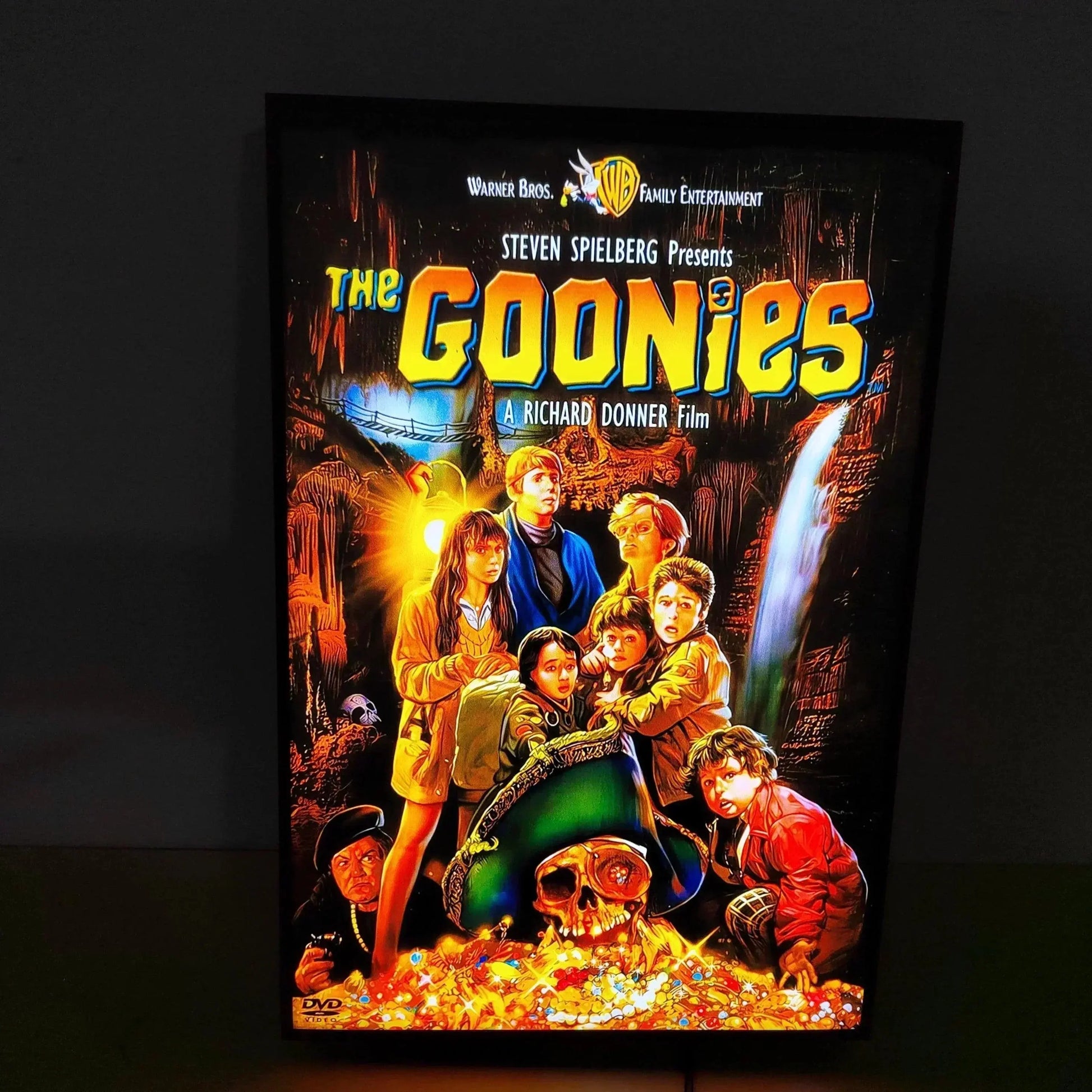 The Goonies Poster LED Lightbox Fully Dimmable & Powered by USB 3D Printed Movie Poster FYLZGO Signs