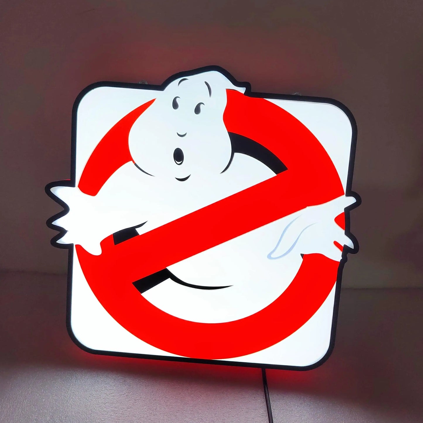 Ghostbusters Square Light Box USB Powered with Dimming Control Perfect Decoration FYLZGO Signs