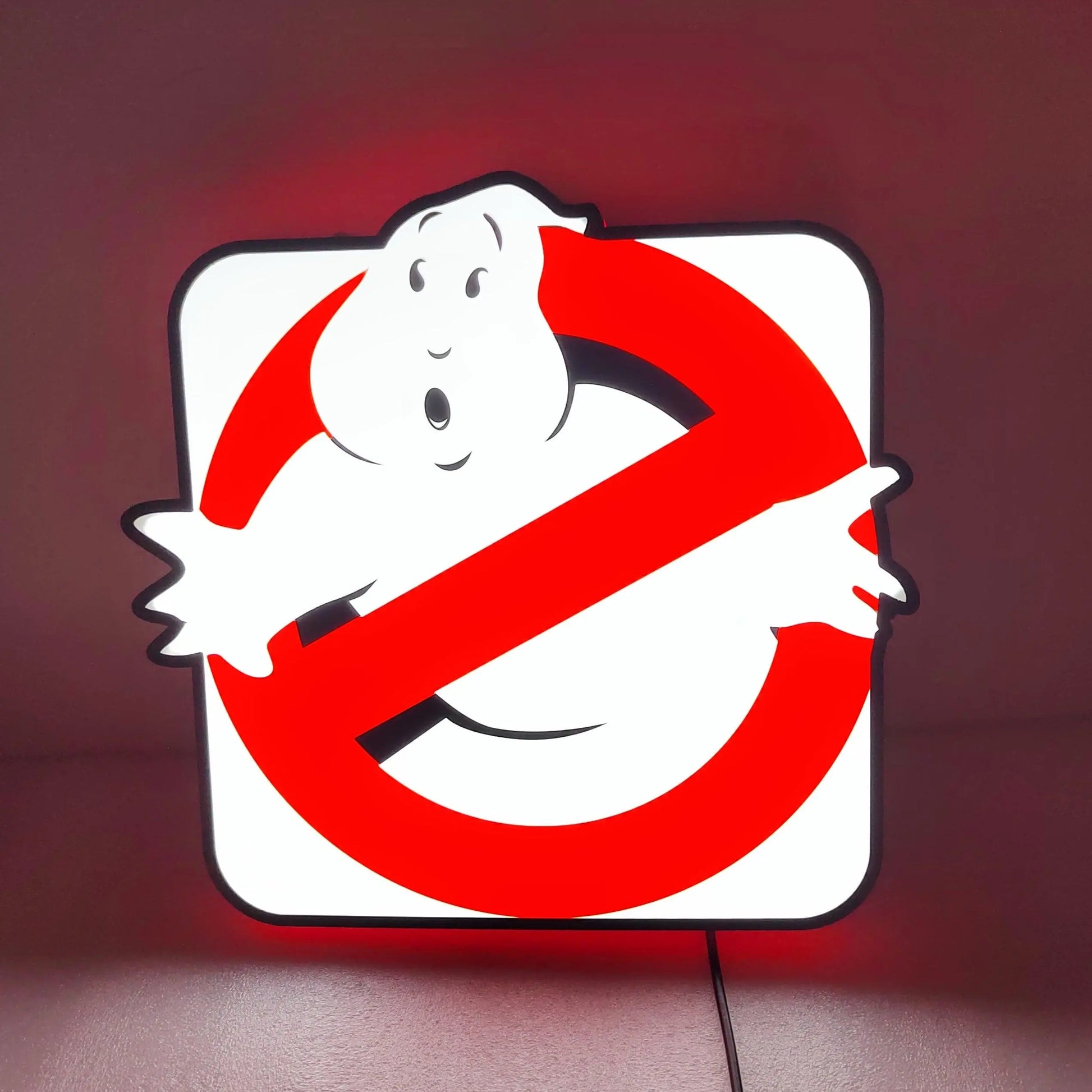 Ghostbusters Square Light Box USB Powered with Dimming Control Perfect Decoration FYLZGO Signs
