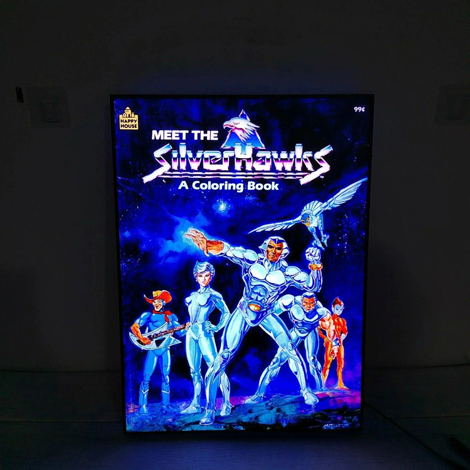 Meet the SilverHawks Poster LED Lightbox Fully Dimmable & Powered by USB 3D Printed Movie Poster FYLZGO Signs
