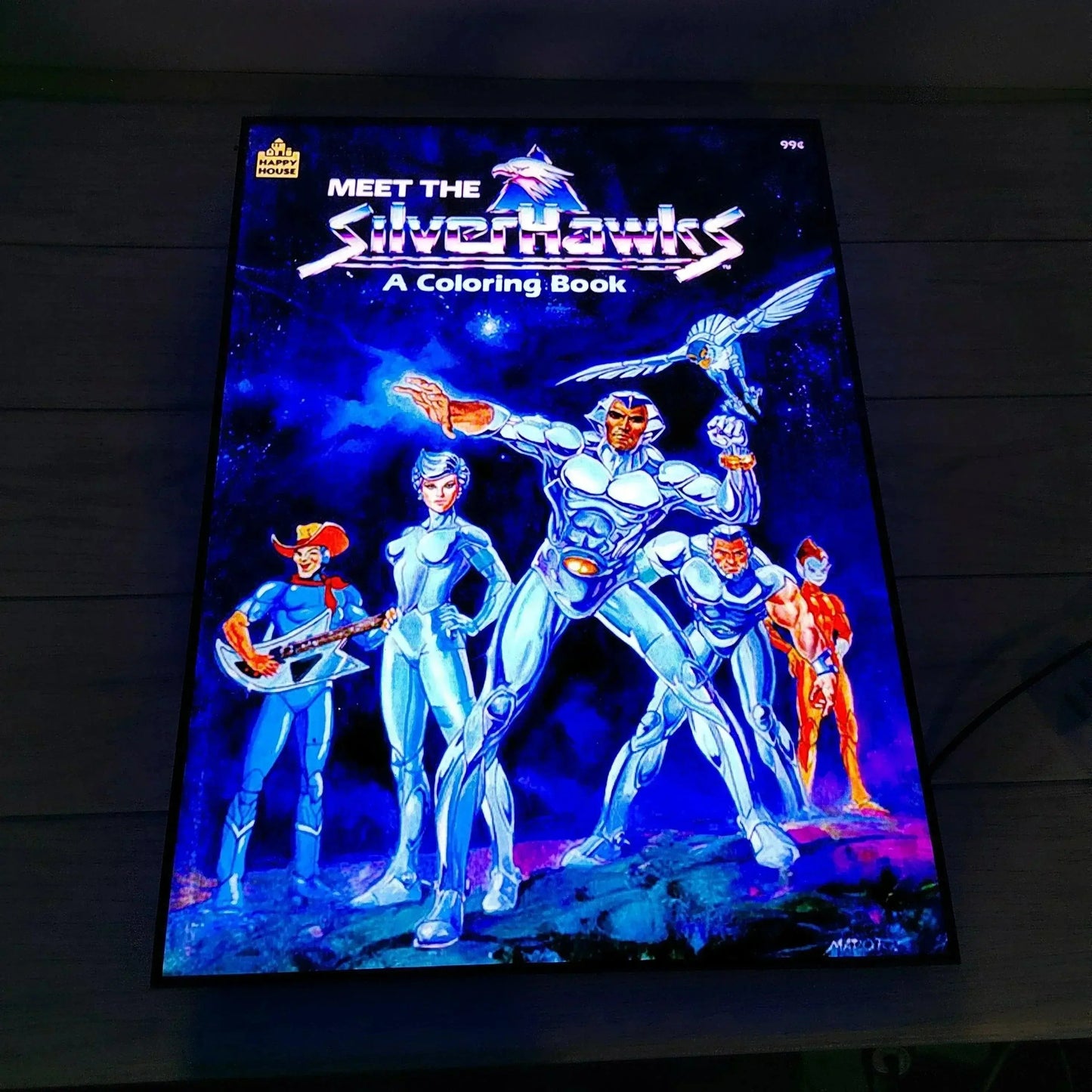 Meet the SilverHawks Poster LED Lightbox Fully Dimmable & Powered by USB 3D Printed Movie Poster FYLZGO Signs