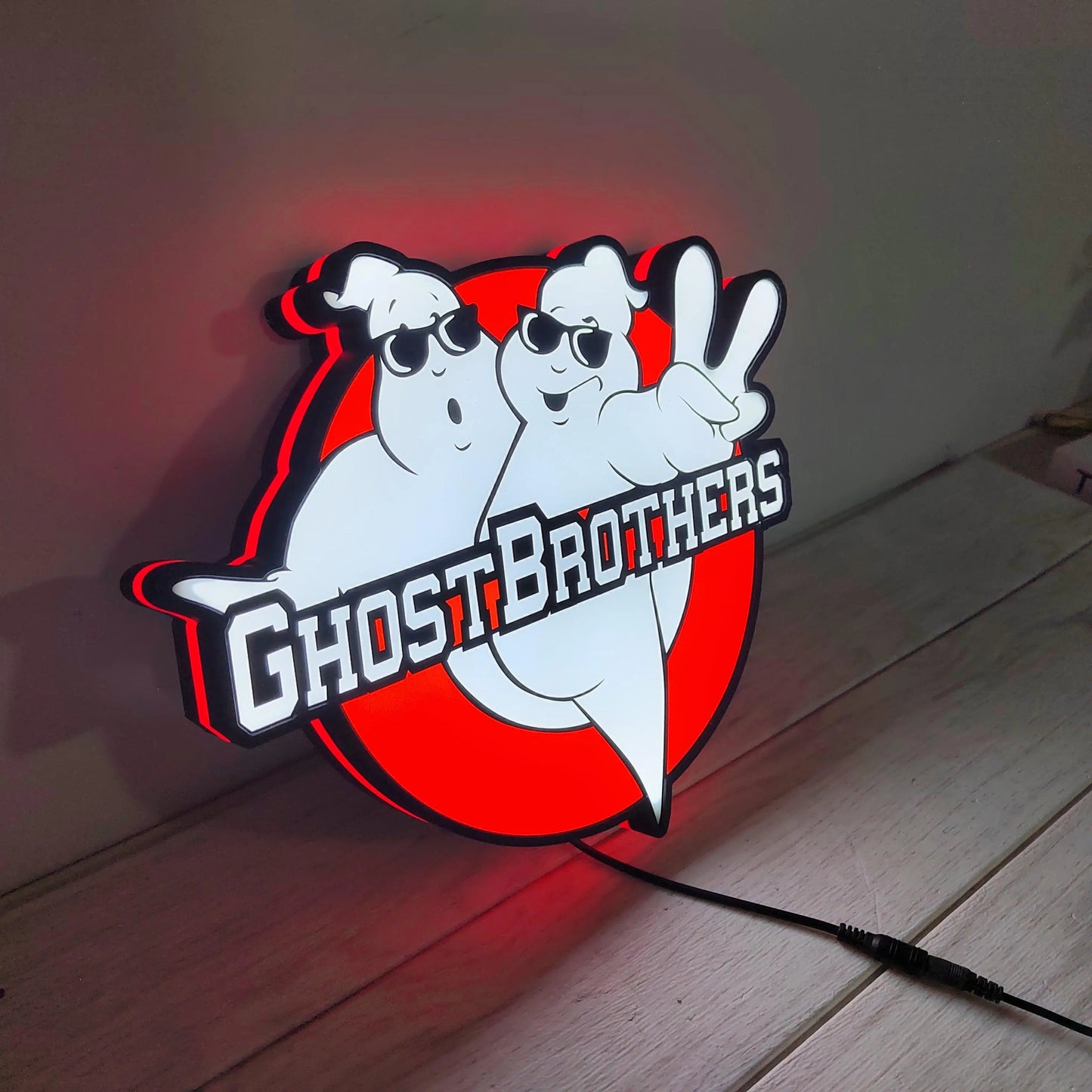 Ghostbusters Brothers Lightbox USB Powered with Dimming Control Perfect Decor FYLZGO Signs