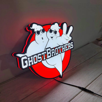 Ghostbusters Brothers Lightbox USB Powered with Dimming Control Perfect Decor FYLZGO Signs