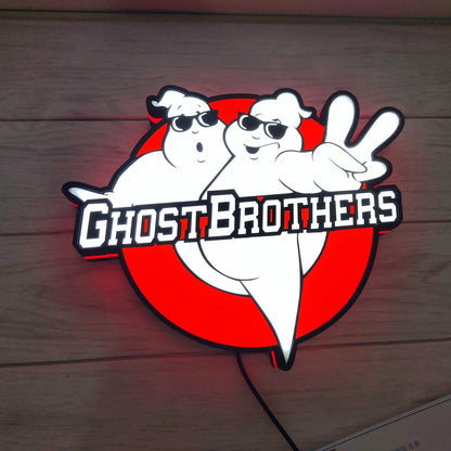 Ghostbusters Brothers Lightbox USB Powered with Dimming Control Perfect Decor FYLZGO Signs