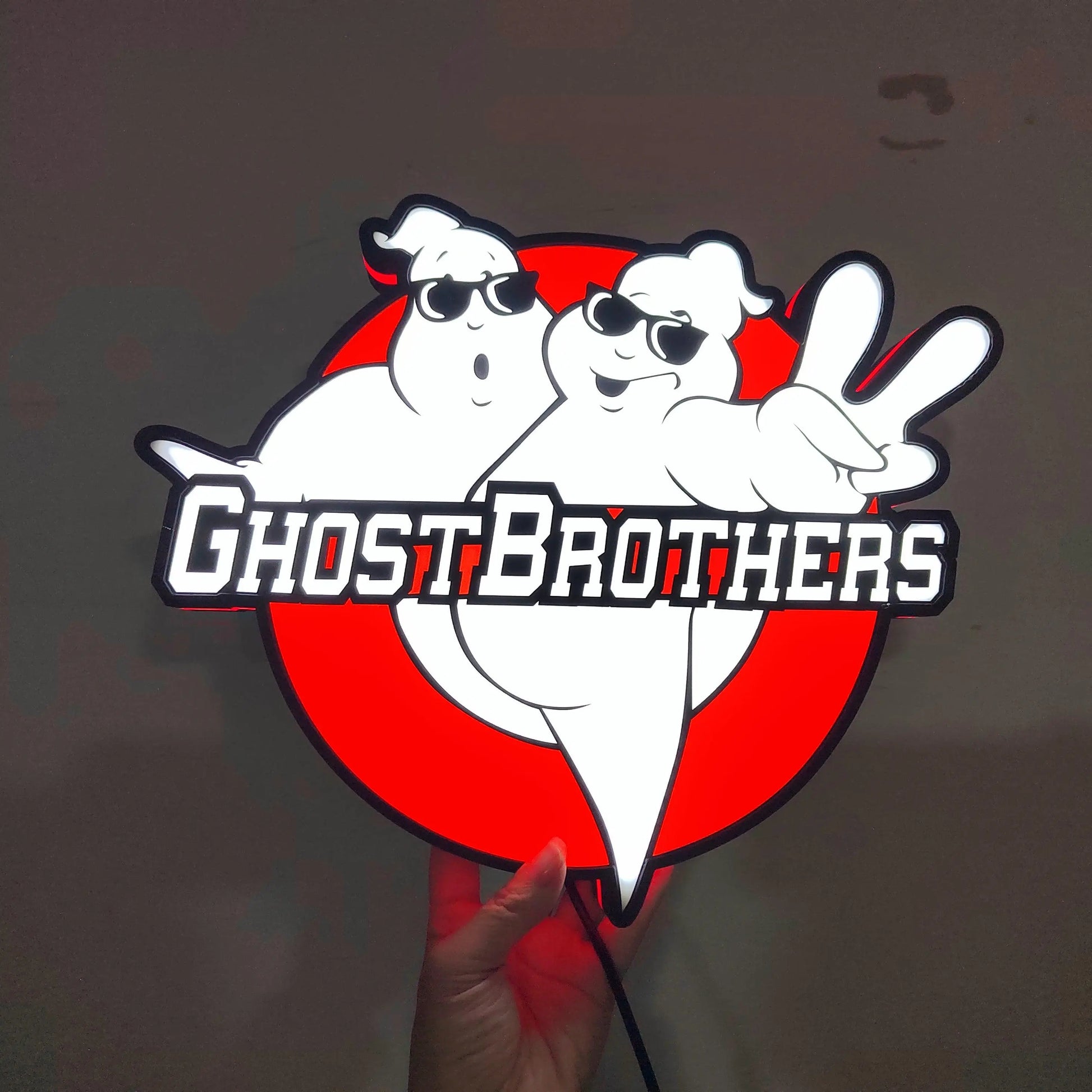 Ghostbusters Brothers Lightbox USB Powered with Dimming Control Perfect Decor FYLZGO Signs