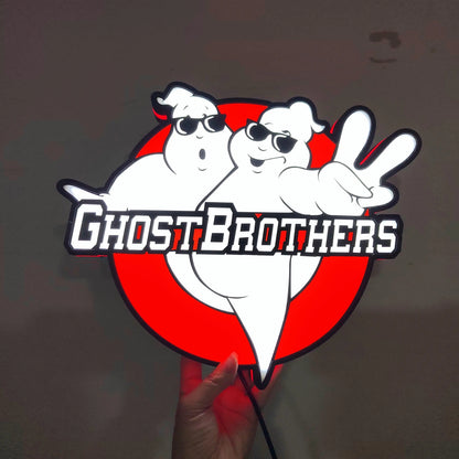 Ghostbusters Brothers Lightbox USB Powered with Dimming Control Perfect Decor FYLZGO Signs