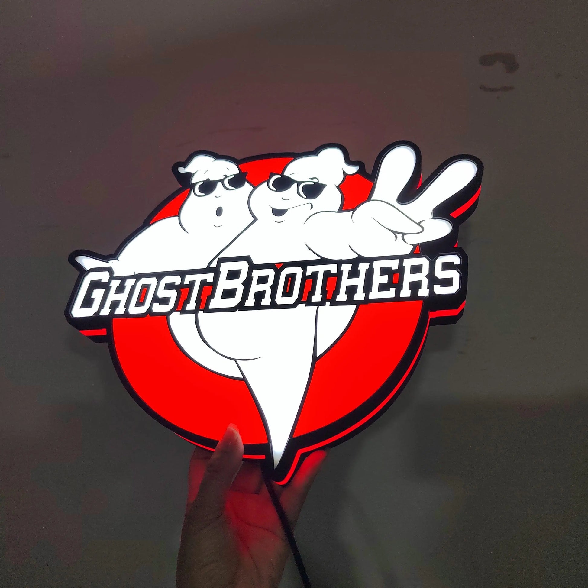 Ghostbusters Brothers Lightbox USB Powered with Dimming Control Perfect Decor FYLZGO Signs