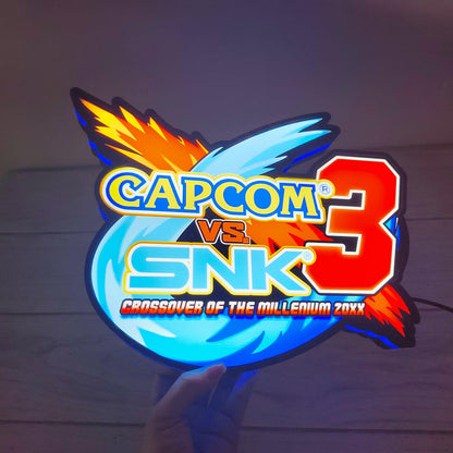 SNK vs. Capcom, Classic Arcade LED Light Box, Classic Fighting Game Arcade Toppers, LED Lightbox Pinball Topper FYLZGO Signs