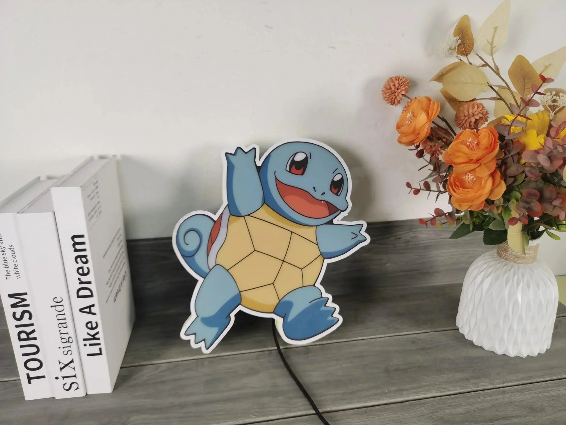 Squirtle Pokemon 3D Printed Led Lightbox FYLZGO Signs