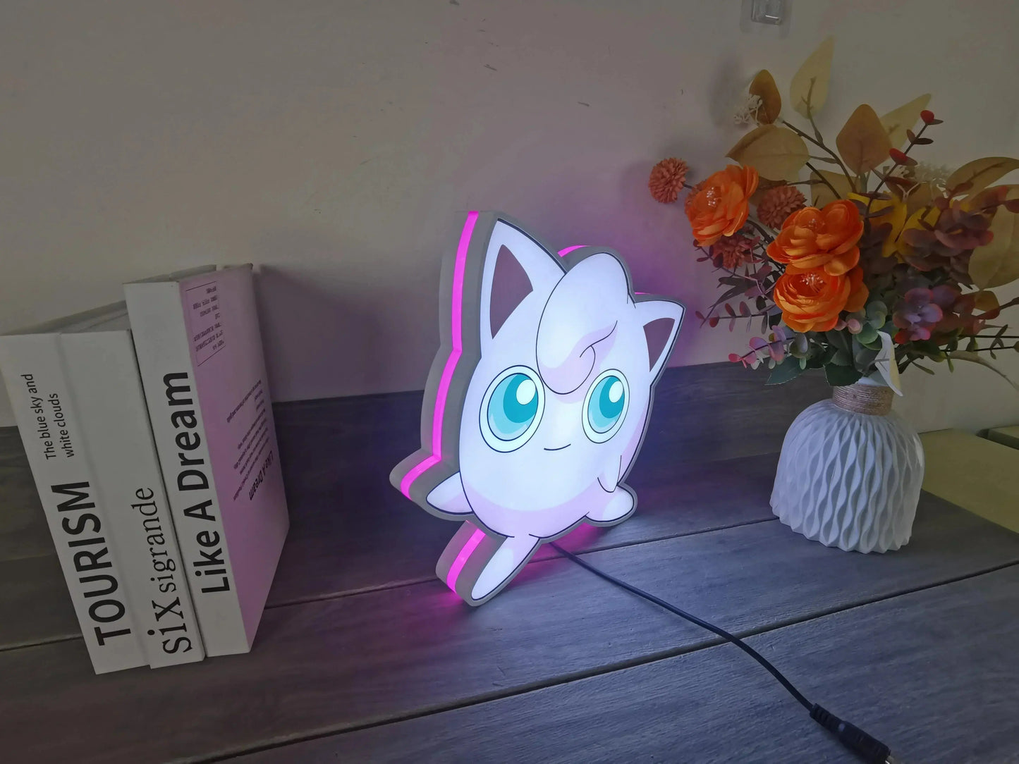 Clefairy Pokemon 3D Printed Led Lightbox FYLZGO Signs