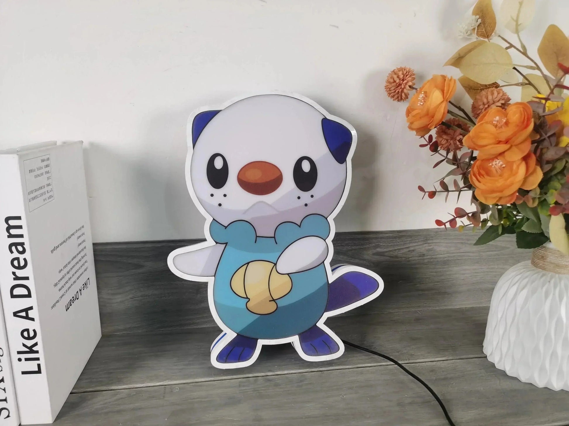 Oshawott Pokemon 3D Printed Led Lightbox FYLZGO Signs